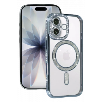 Apple iPhone 17 Joke Simli Magneticsafe Kılıf - Mavi