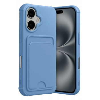 Apple iPhone 17 Kelvin Kartvizitli Silikon - Mavi