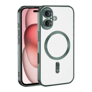 Apple iPhone 17 Kross Magneticsafe Kapak - Koyu Yeşil