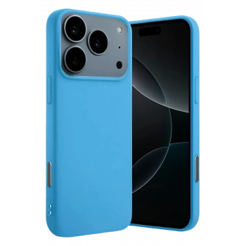 Apple iPhone 17 Pro Max Nano içi Kadife Silikon - Mavi
