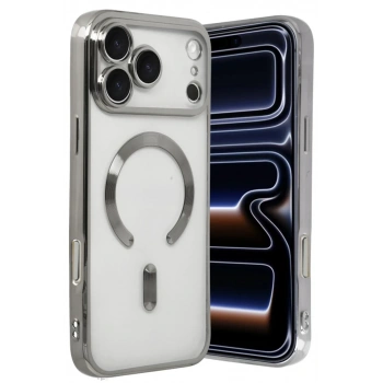 Apple iPhone 17 Pro Max Uyumlu Kross Magneticsafe Kapak - Gümüş