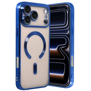 Apple iPhone 17 Pro Max Uyumlu Kross Magneticsafe Kapak - Lacivert