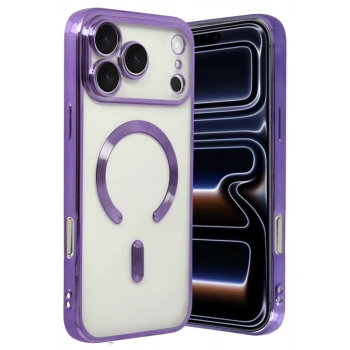 Apple iPhone 17 Pro Max Uyumlu Kross Magneticsafe Kapak - Mor
