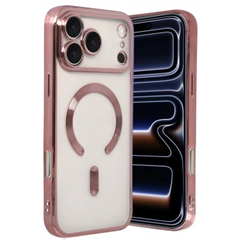 Apple iPhone 17 Pro Uyumlu Kross Magneticsafe Kapak - Rose