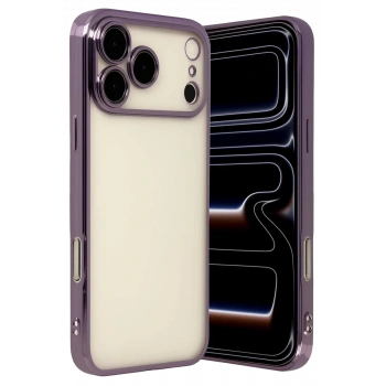 Apple iPhone 17 Pro Uyumlu Lensli Silikon - Mor