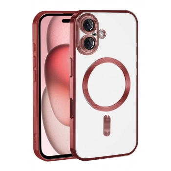 Apple iPhone 17 Uyumlu Kross Magneticsafe Kapak - Kırmızı