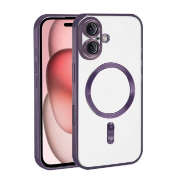 Apple iPhone 17 Uyumlu Kross Magneticsafe Kapak - Mor