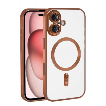 Apple iPhone 17 Uyumlu Kross Magneticsafe Kapak - Turuncu