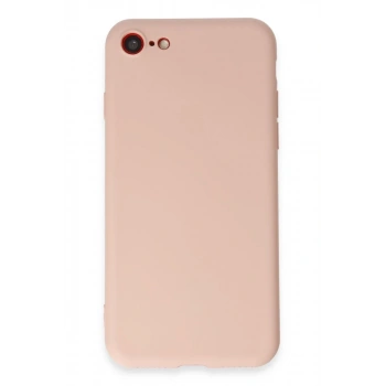 Apple iPhone 7 Uyumlu Kılıf First Silikon - Pudra