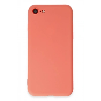 Apple iPhone 7 Uyumlu Kılıf First Silikon - Turuncu