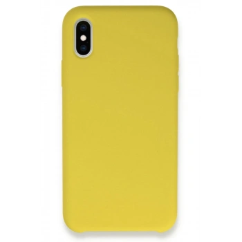 Apple iPhone X Uyumlu Kılıf Lansman Legant Silikon - Sarı