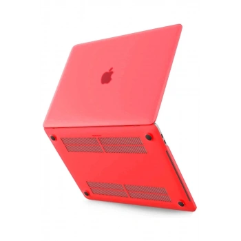 Apple Macbook Pro 13 2020 Macbook Buzlu Kapak - Kırmızı