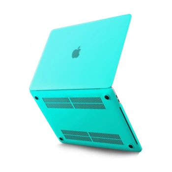 Apple Macbook Pro 13 2021 Macbook Buzlu Kapak - Yeşil