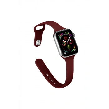 Apple Watch 38mm Uyumlu Klasik Kordon - Bordo