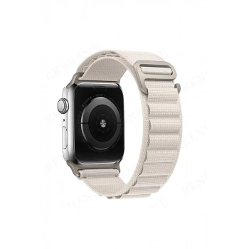 Apple Watch 38mm Uyumlu Mountain Kordon - Beyaz
