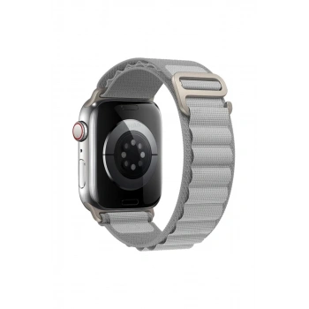 Apple Watch 38mm Uyumlu Mountain Kordon - Gri