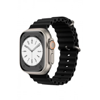 Apple Watch 38mm Uyumlu Ocean Kordon - Siyah