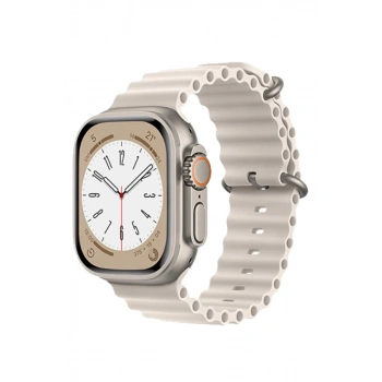 Apple Watch 42mm Uyumlu Ocean Kordon - Krem