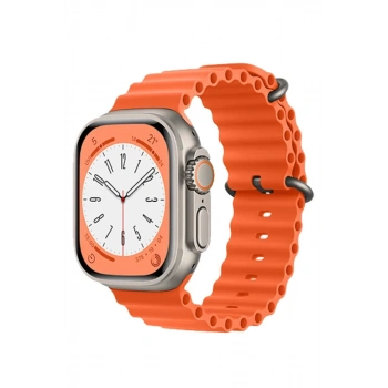 Apple Watch 42mm Uyumlu Ocean Kordon - Turuncu