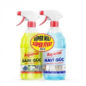 ASPEROX 1+1 LT SARI GÜÇ+MAVİ GÜÇ SPREY SHRİNK