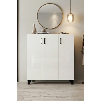 Ayakkabılık Dolabı Beyaz 105 cm