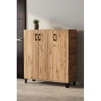 Ayakkabılık Dolabı Kahverengi 105 cm