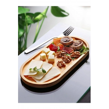 Bambu Sunum Tabağı & Yağdanlık Altı Tabağı 26 CM
