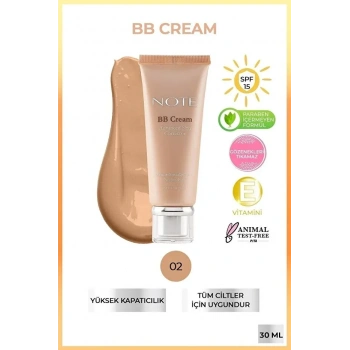 BB Cream SPF 15 Nemlendirici BB Krem - 02 Orta Koyu