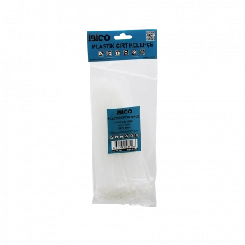 Beyaz Plastik Cırt Kelepçe Kablo Bağı