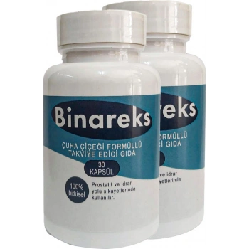Binarex Çuha Çiçeği Formüllü HAPXNS:032 2AD.ET Birden Pro.stat 30 Lu Caps / Erkeklere Özel 30LU Pro.stat Ürünü 2 Adet