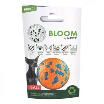 Bloom Ball Parçalanmaz Top Köpek Oyuncağı Turuncu 7 Cm