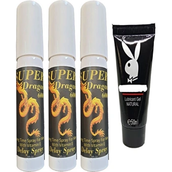 Bonie 3 Adet Dragn  Sprey + Playboy Lubricant Jel