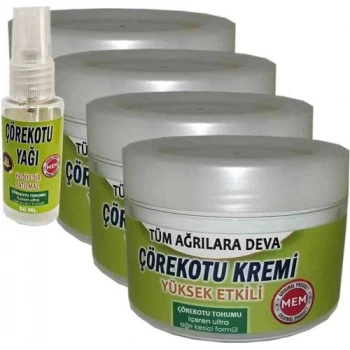 Buğz Mem Çörek Otu Kremi 4 Adet - Çörek Otu Yağı Hediye