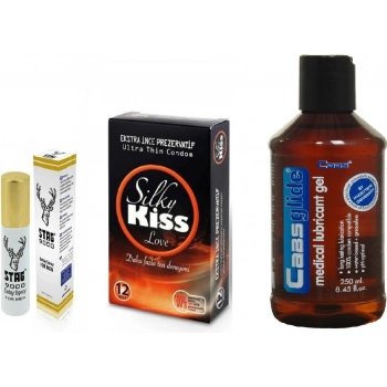 Cabs Glide Sade  Jel 250ml +Stag Sprey+Ince Prezervatif