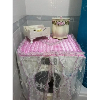 Çamaşır Makinesi Örtüsü - Pembe