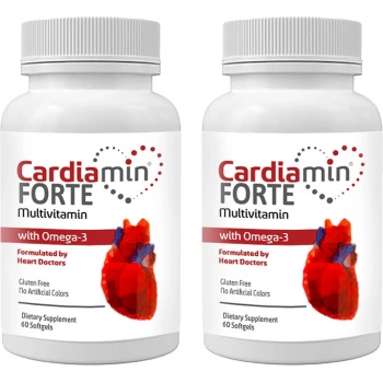 Cardiamin Forte 2 Adet Multivitaminli OMEGA3LÜ 60 Soft Jel Kapsüllü Formül