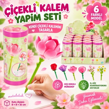 Çiçekli Kalem Yapım Seti