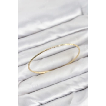 CM Gold Renk Simli Model 65 mm Bilezik