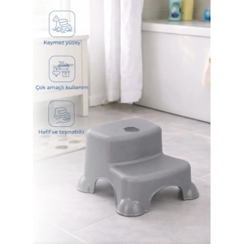 Çok Amaçlı Katlı Basamak 516 (Yeni) Soft Gri