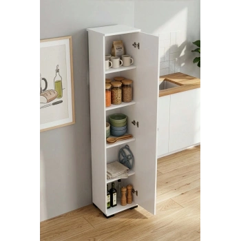 Çok Amaçlı Kiler Dolabı Beyaz 30 cm