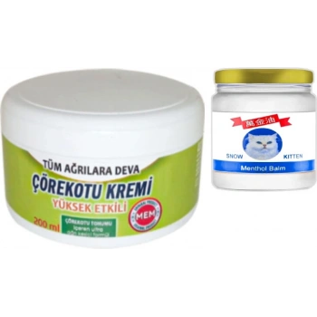 Çörek Otu Kremi  Green Box 200 ml + Snow Kitten Krem 50 ml / Teskin Seti