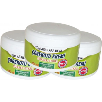 Çörek Otu Kremi Green Box 200 ml Teskin Kremi 3 Adet