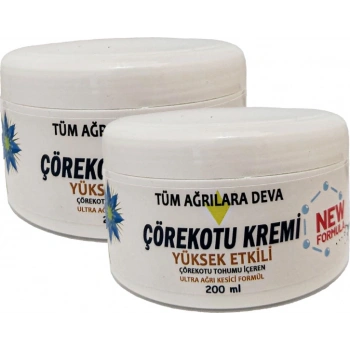 Çörek Otu Kremi White Box 200 ml Teskin Kremi 2 Adet
