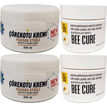 Çörek Otu Kremi Xl Boy Krem 2X200 Ml+Bee Cure Krem 2X150 ml