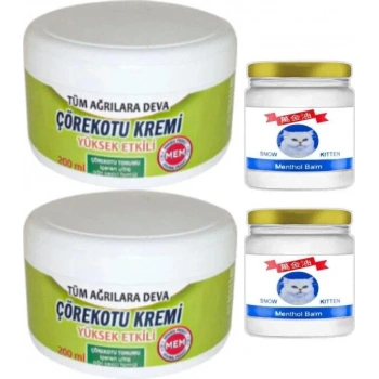 Çörek Otu Xl Boy Krem 2X200 ML+2X50 ml Snow Kitten Krem