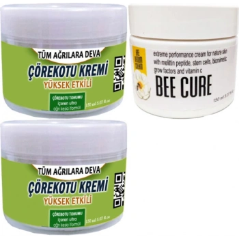 Çörekotu Çörek Otu Kremi 2 Adet 150 ml + Beecure Krem 150 ml / Krem Seti