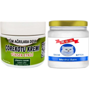 Çörekotu Çörek Otu Kremi Orta Boy 100 ml Krem + Snow Kitten Menthol Balm 50 ml