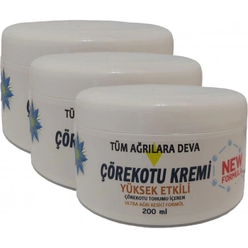 Corex Çörek Otu Kremi 3 Adet 200 ml Teskin Kremi