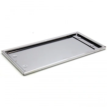 Dikdörtgen Krom Plakalık Araba Plaka Altlığı 30x16cm