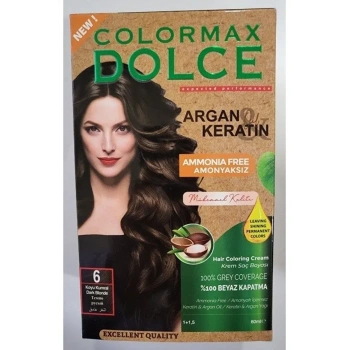 Dolce Amonyaksız, Doğal Set Boya - 6 Koyu Kumral